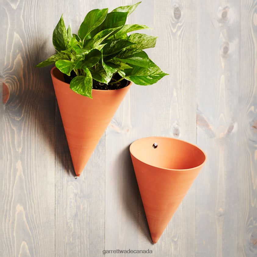 Garrett Wade Cone-Shaped Terracotta Wall Pot 8628N2170 Garden