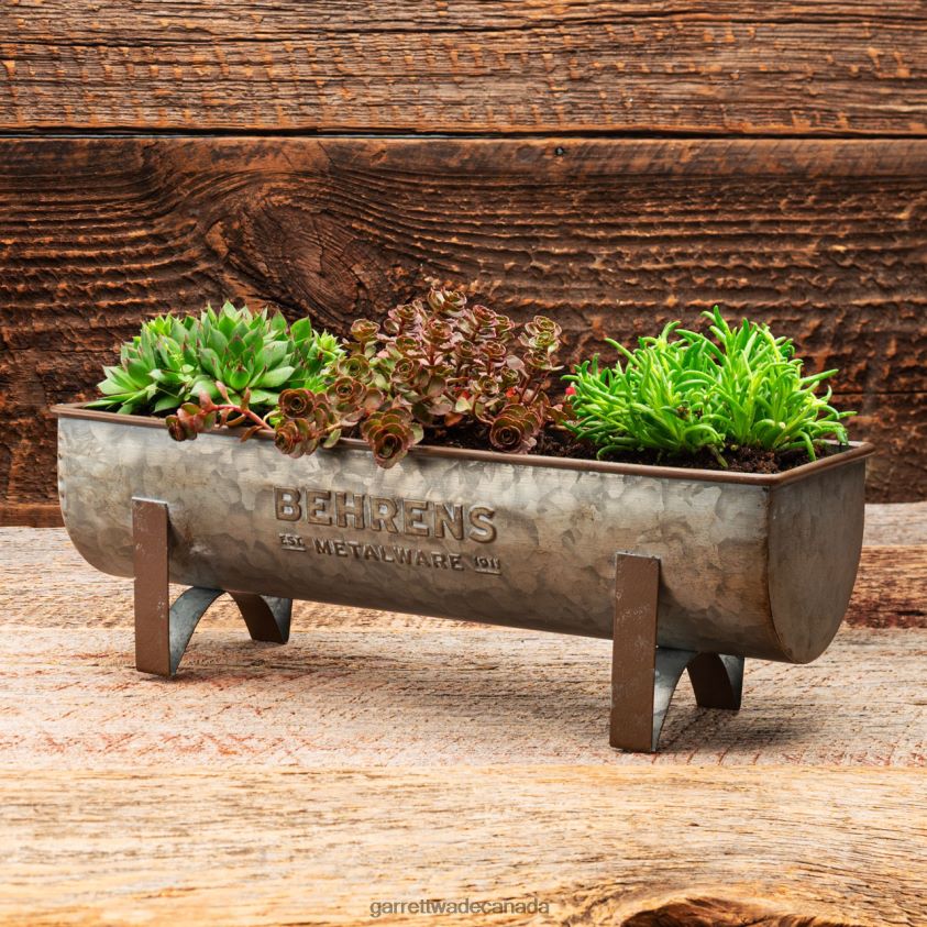 Garrett Wade Galvanized Metal Planter 8628N2178 Garden