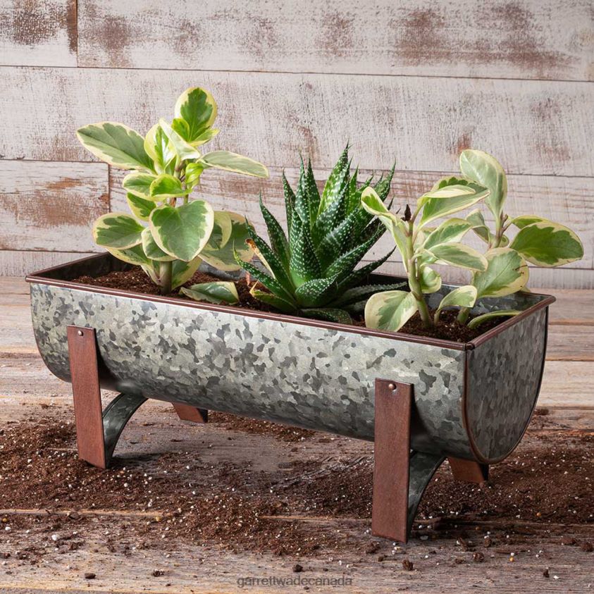 Garrett Wade Galvanized Steel Window Planters 8628N2163 Garden