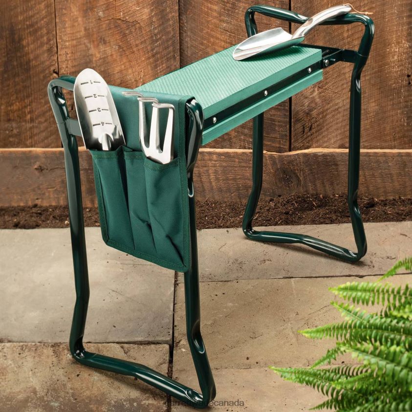 Garrett Wade Garden Kneeler + Set of Three ''Bomb-Proof'' Digging Tools 8628N2139 Garden