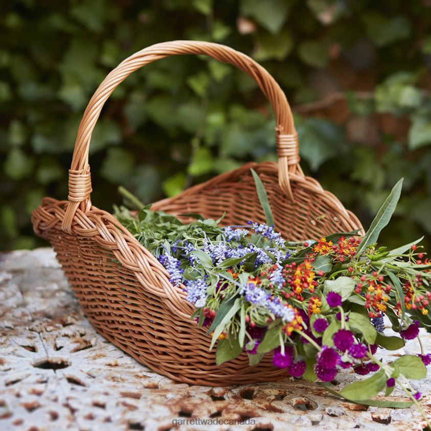 Garrett Wade Handwoven Wicker Garden & Home Basket 8628N2129 Garden