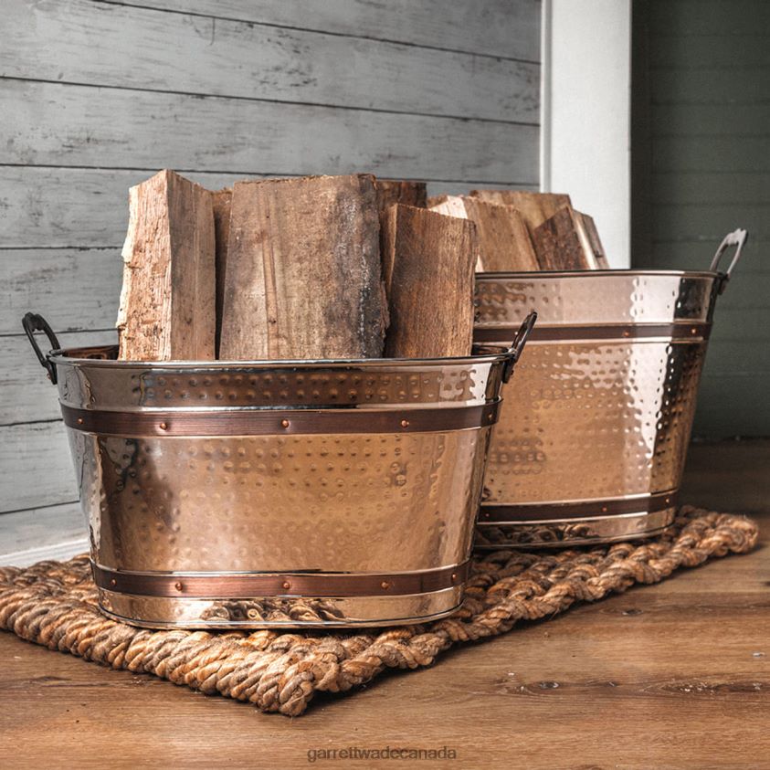 Garrett Wade Pair of Nestled Stainless Steel Basins 8628N2124 Garden