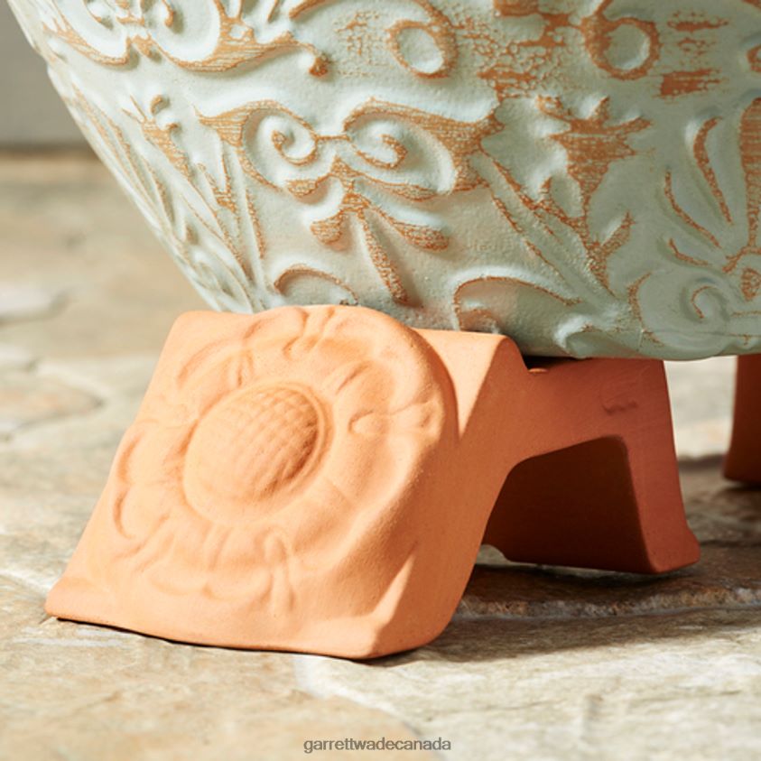 Garrett Wade Tudor Rose Terracotta Pot Feet 8628N2168 Garden