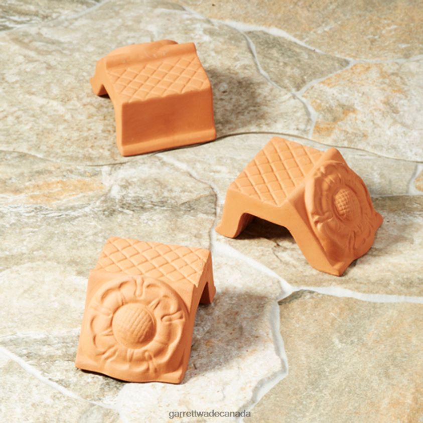 Garrett Wade Tudor Rose Terracotta Pot Feet 8628N2168 Garden