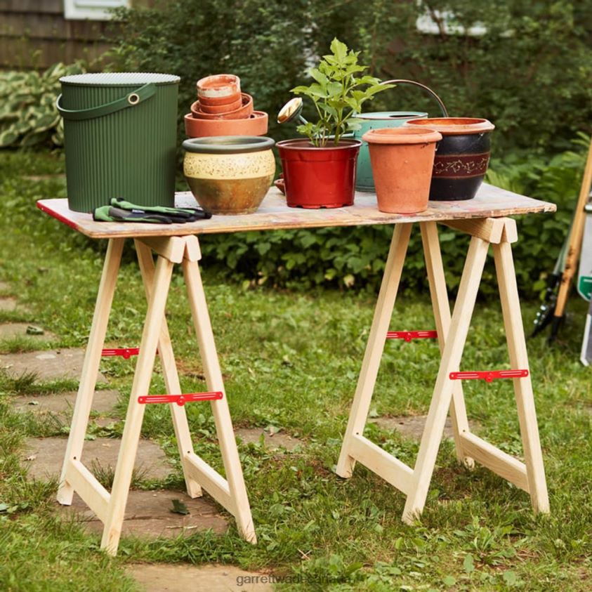 Garrett Wade Heavy Duty Sawhorse Pair (Support 2 600 Lbs) 8628N2195 Garden