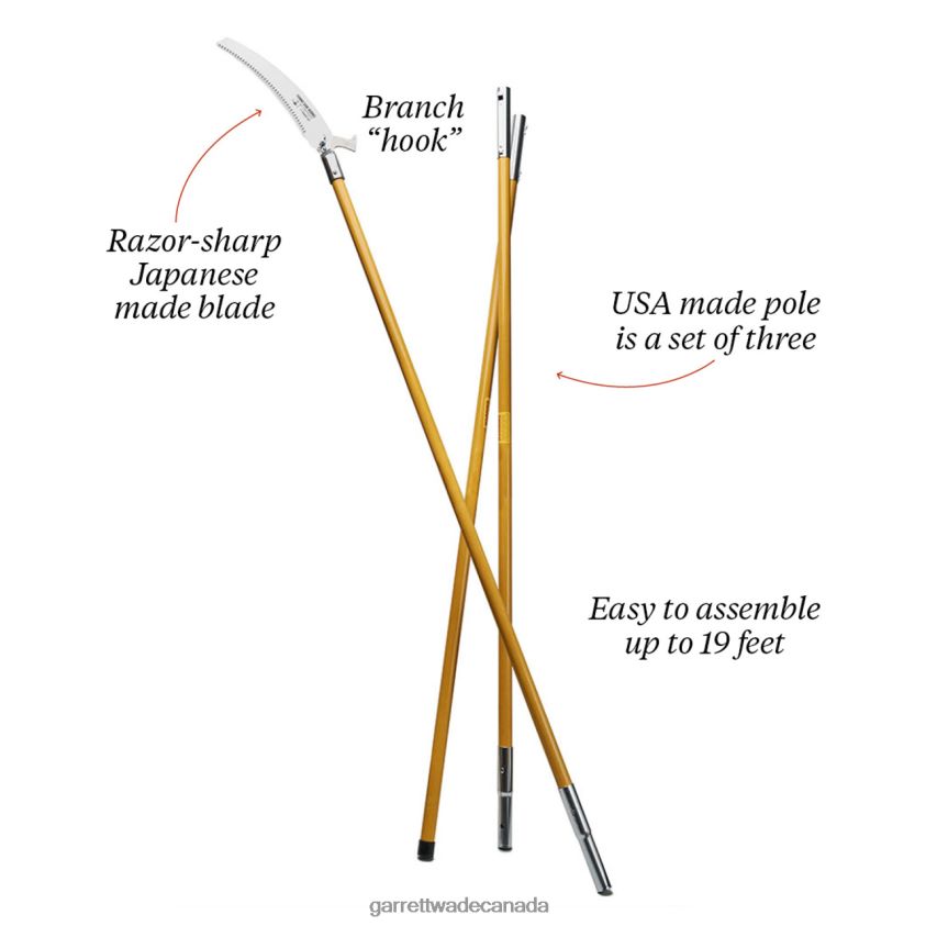 Garrett Wade Hi-Reach 19 ft Pole Saws 8628N21 Garden