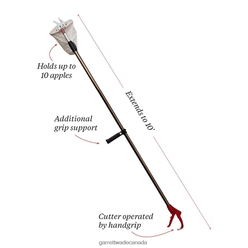 Garrett Wade Telescopic Fruit Picker 8628N23 Garden