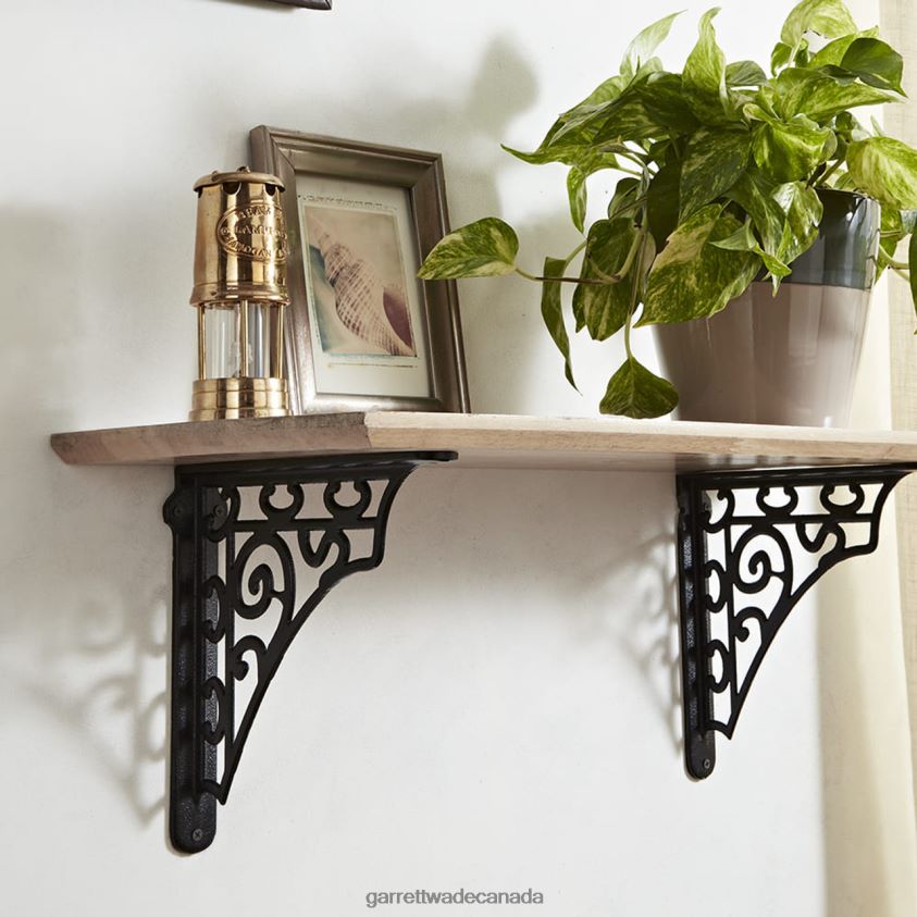 Garrett Wade Pair of Victorian Cast Iron Shelving Brackets 8628N21001 Home & Kitchen