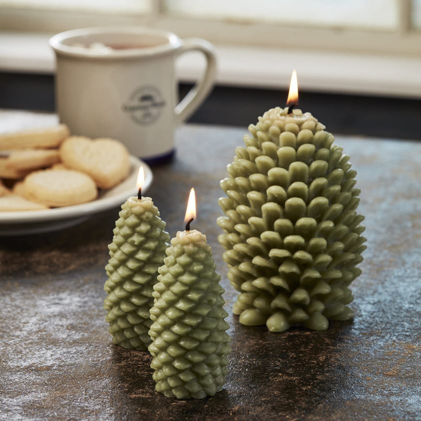 Garrett Wade Pinecone Beeswax Candles- Large 8628N2981 Home & Kitchen