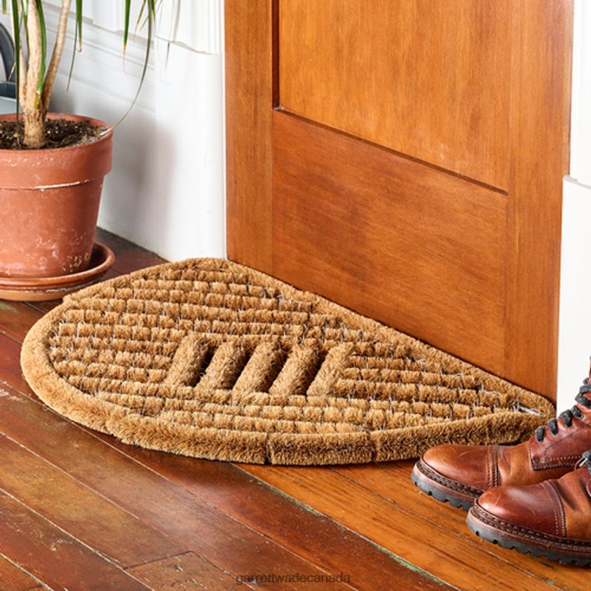 Garrett Wade Coir and Stainless Steel Half-Round Spiral Doormat 8628N2991 Home & Kitchen