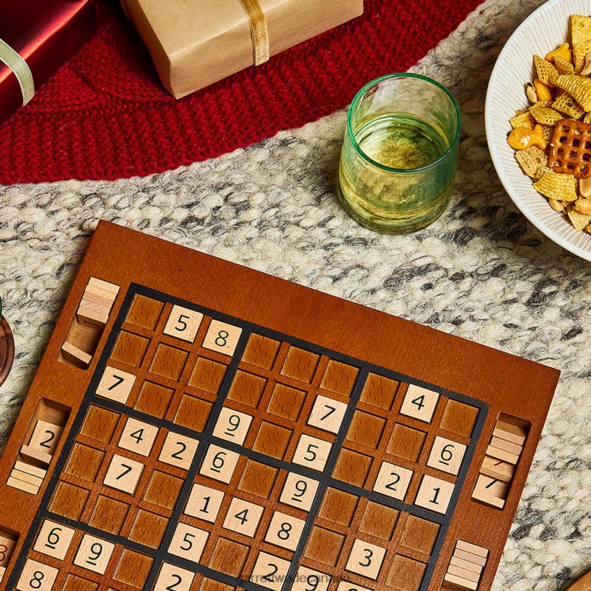 Garrett Wade Rustic Wooden Sudoku Board 8628N2886 Home & Kitchen