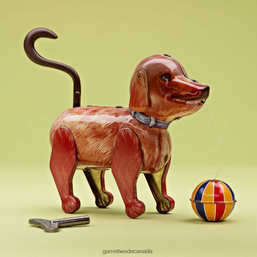 Garrett Wade Windup Tin Dog with Ball 8628N2934 Home & Kitchen