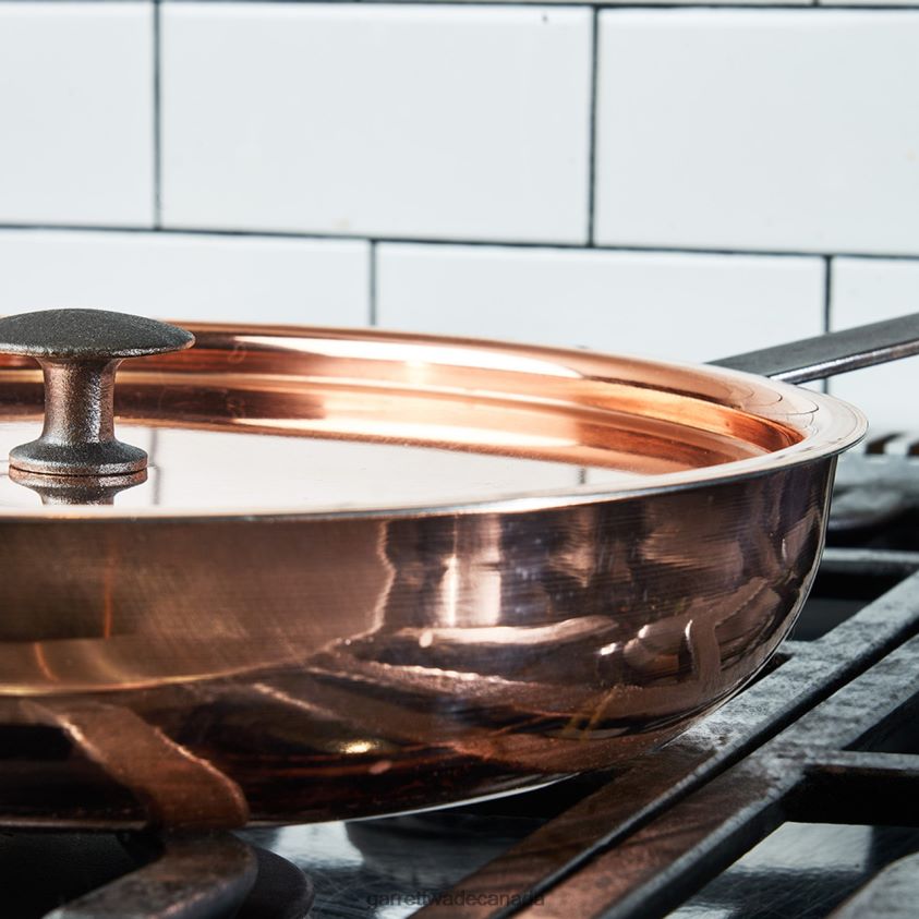 Garrett Wade Handmade 11'' Copper Chef's Pan with Lid 8628N2763 Home & Kitchen