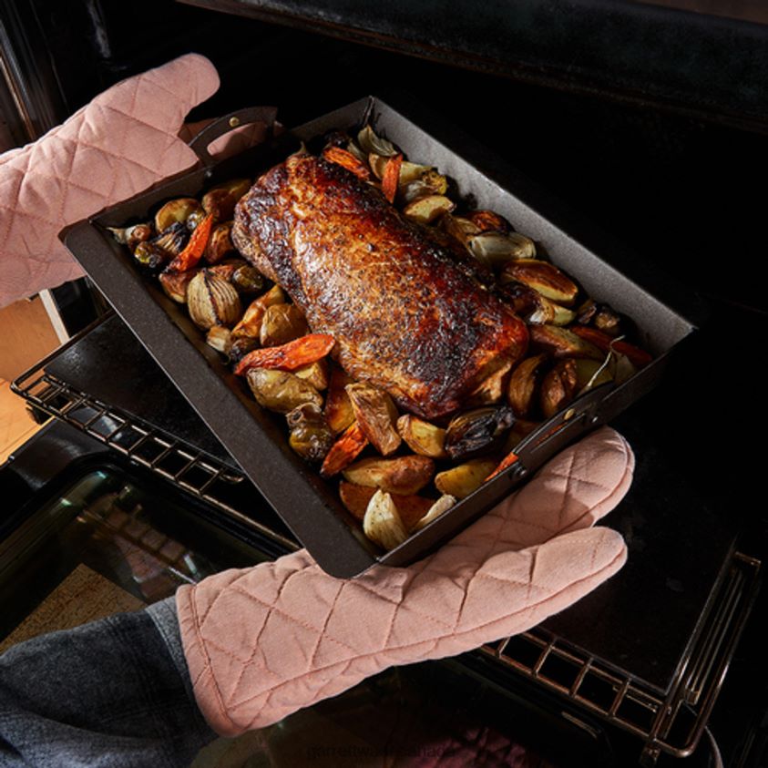 Garrett Wade Netherton Black Iron Roasting Pan 8628N2757 Home & Kitchen