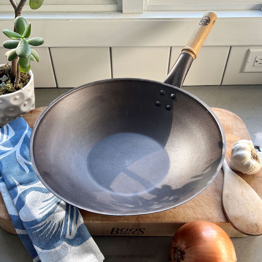 Garrett Wade Netherton Long-Handled Spun Iron Wok 8628N2758 Home & Kitchen