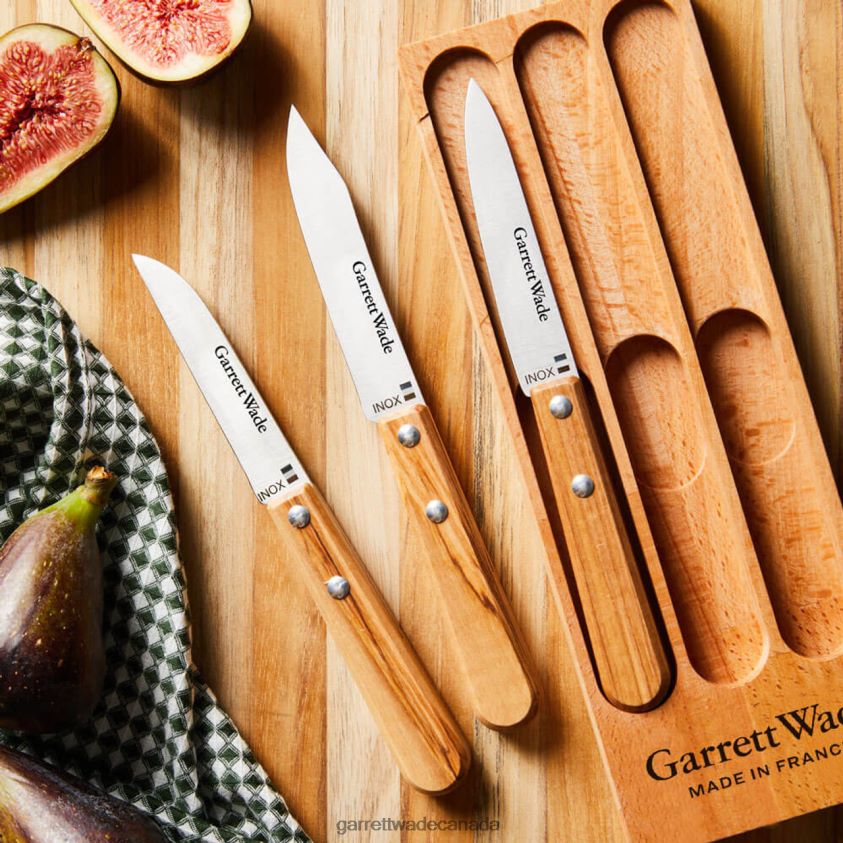 Garrett Wade Olivewood Paring Knife Set 8628N2826 Home & Kitchen