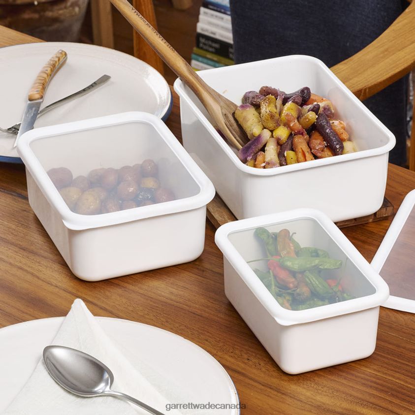 Garrett Wade Japanese Modern Enamel Food Containers Set 8628N2870 Home & Kitchen