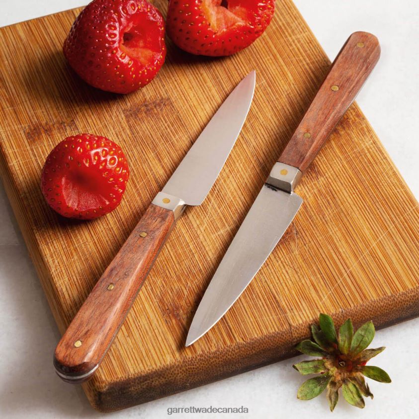 Garrett Wade Set Of Two Vintage Brass Bolster Paring Knives 8628N2884 Home & Kitchen