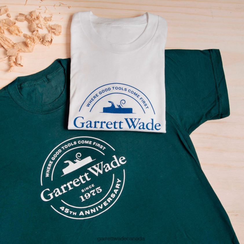 Garrett Wade 45th Anniversary T-Shirts - White 8628N21065 Home & Kitchen