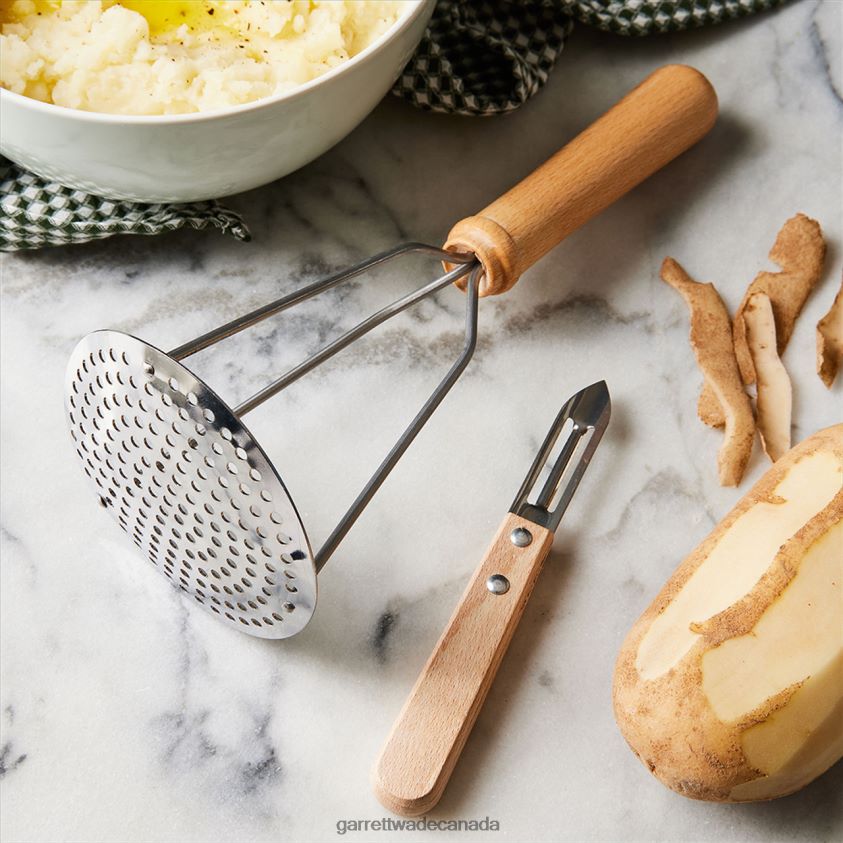 Garrett Wade Iconic 2-Piece Veggie Peeler & Potato Masher Set 8628N21063 Home & Kitchen