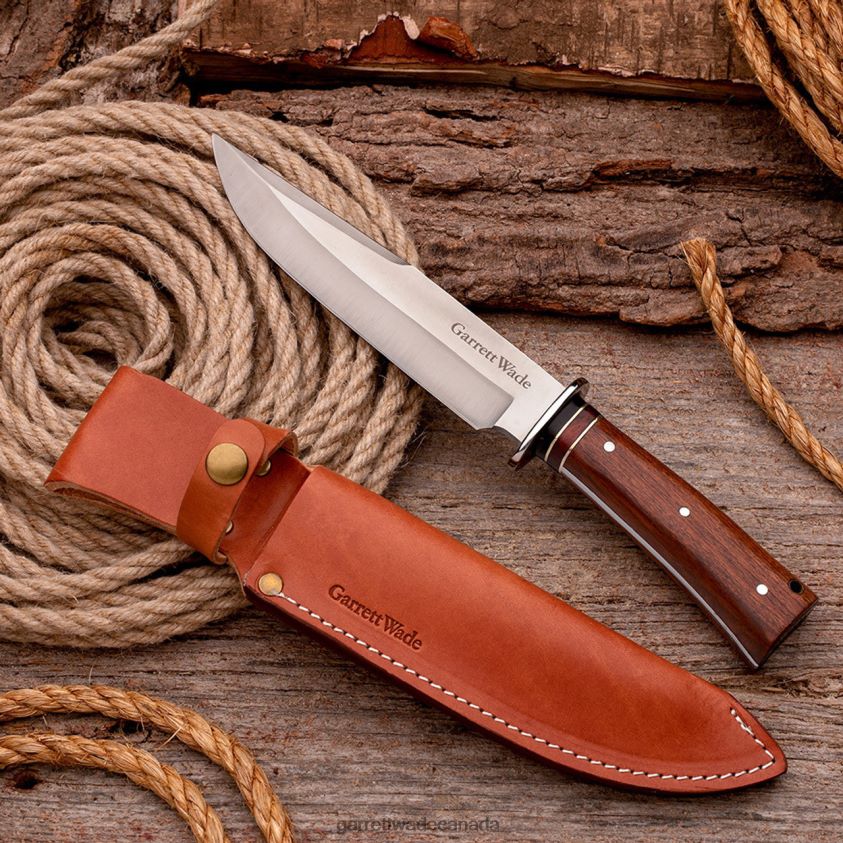 Garrett Wade Bowie Knife with Leather Sheath 8628N2332 Outdoor