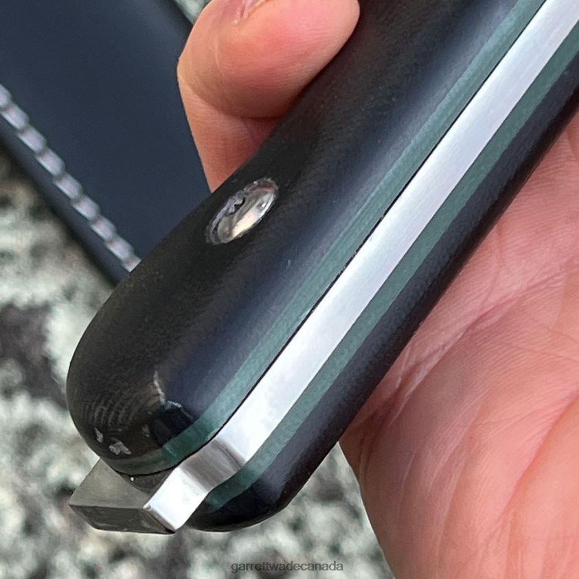 Garrett Wade Bushcraft Chisel Knife - G10 Handle and Leather Sheath 8628N2322 Outdoor