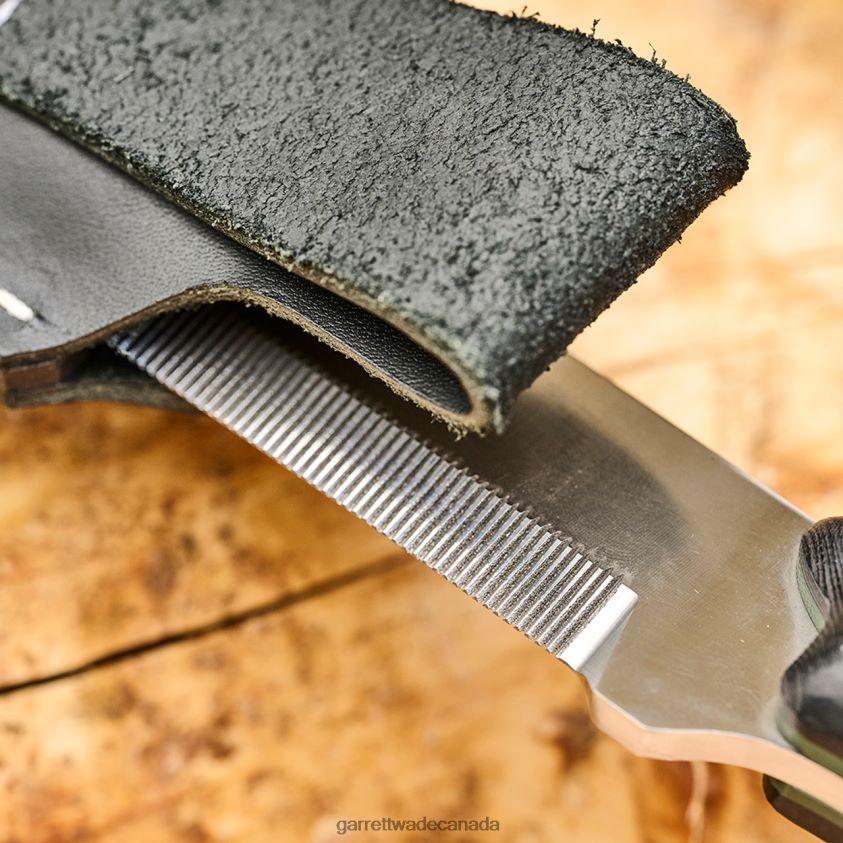 Garrett Wade Bushcraft Chisel Knife - G10 Handle and Leather Sheath 8628N2322 Outdoor