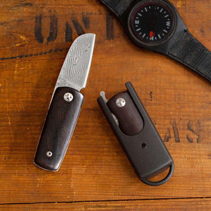 Garrett Wade Mini Damascus Rosewood Knife 8628N2309 Outdoor