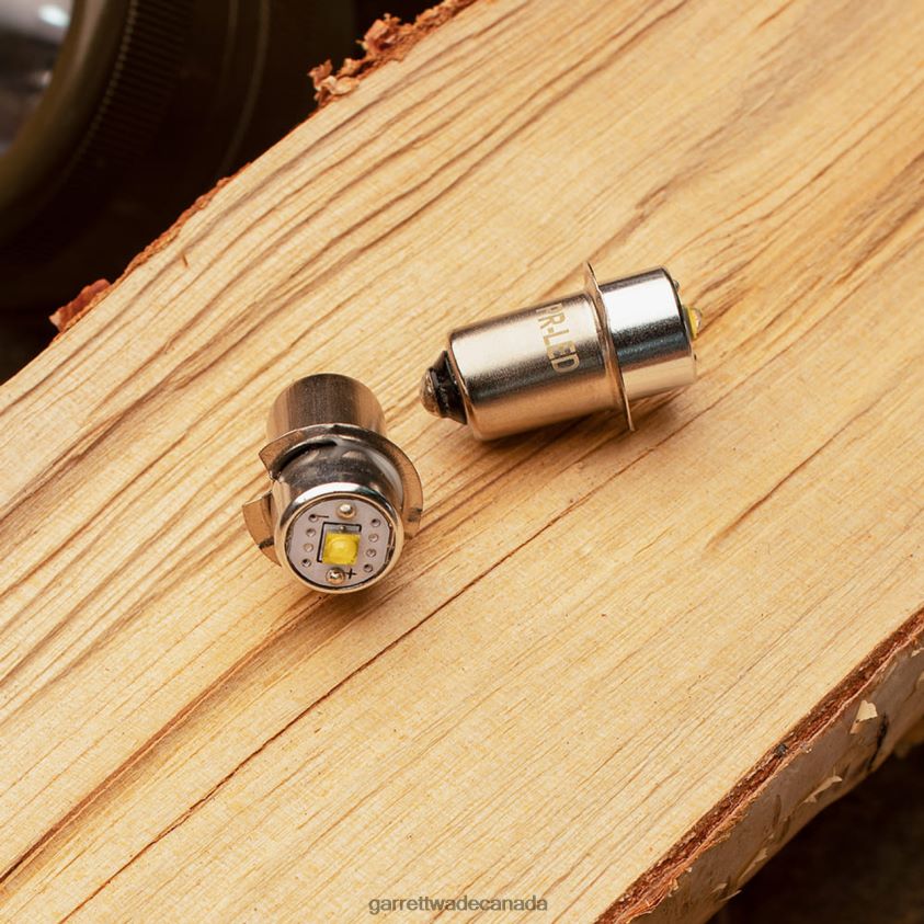 Garrett Wade LED Lightbulbs for GI Right Angle Army Flashlight - Set of 2 8628N2342 Outdoor