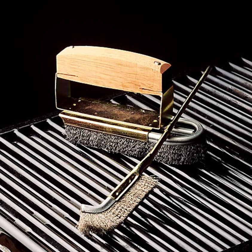 Garrett Wade BBQ Steel Brush Set 8628N2354 Outdoor