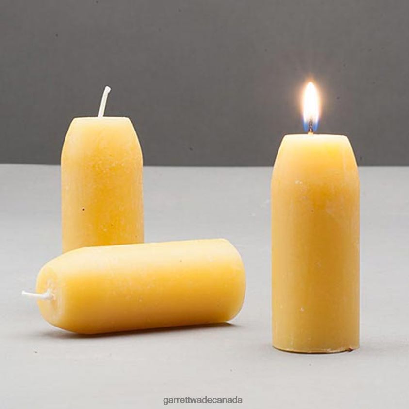 Garrett Wade Pack of 3 12 hr Beeswax Candles 8628N2348 Outdoor