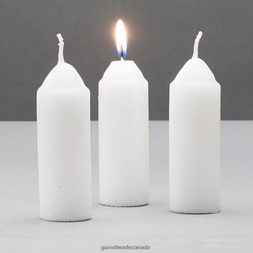 Garrett Wade Pack of (3) 9-hr White Candles 8628N2359 Outdoor