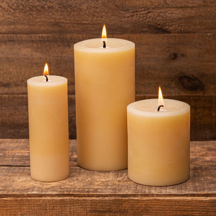Garrett Wade USA Beeswax Pillar Candles 8628N2346 Outdoor