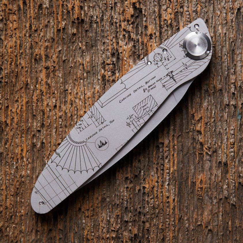 Garrett Wade K2 Engraved Tool Design Knife 8628N2393 Outdoor