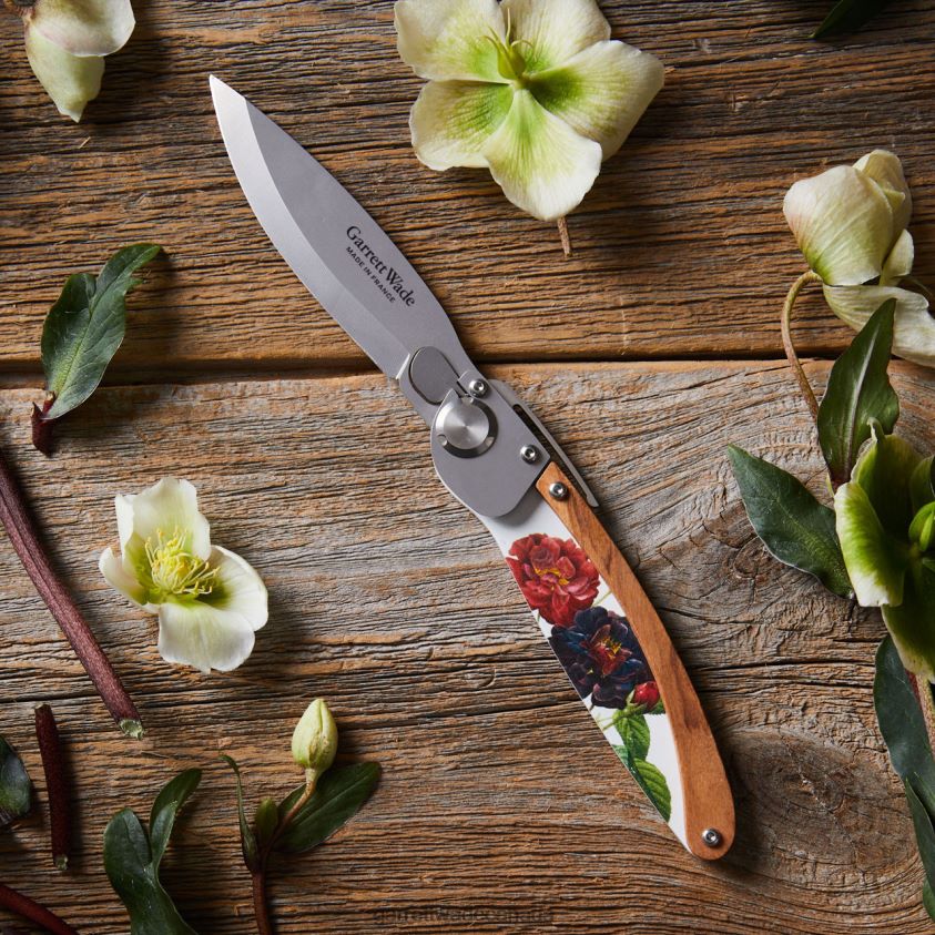 Garrett Wade K2 Flower Design Folding Knife 8628N2381 Outdoor