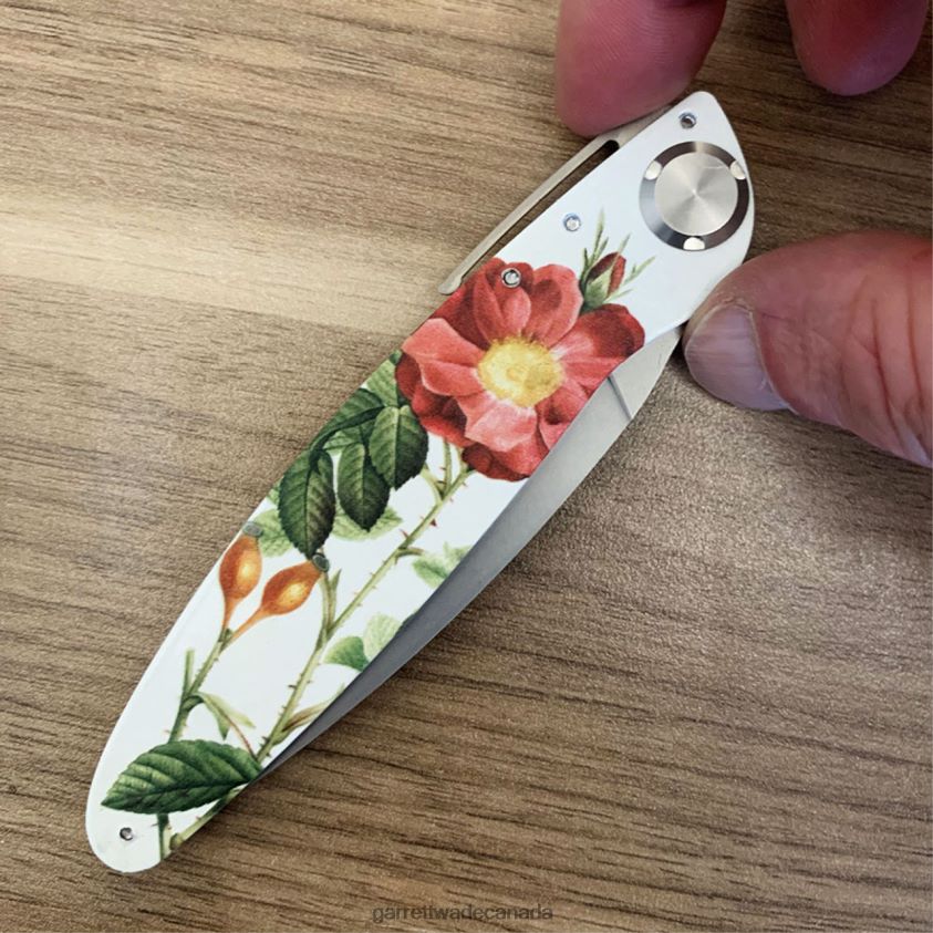 Garrett Wade K2 Flower Design Folding Knife 8628N2381 Outdoor