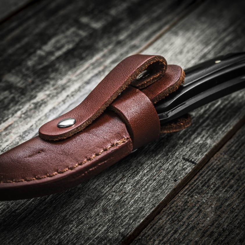 Garrett Wade Short Damascus Fixed-Blade Knife 8628N2374 Outdoor