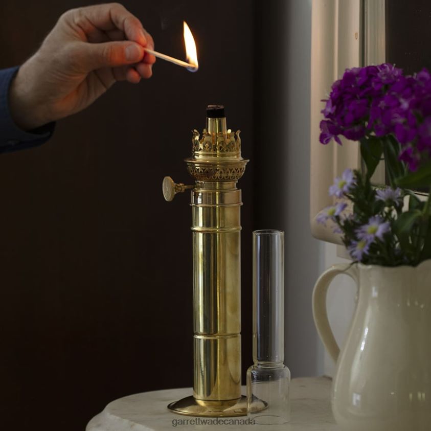 Garrett Wade Brass Column Oil Lamp 8628N2404 Outdoor