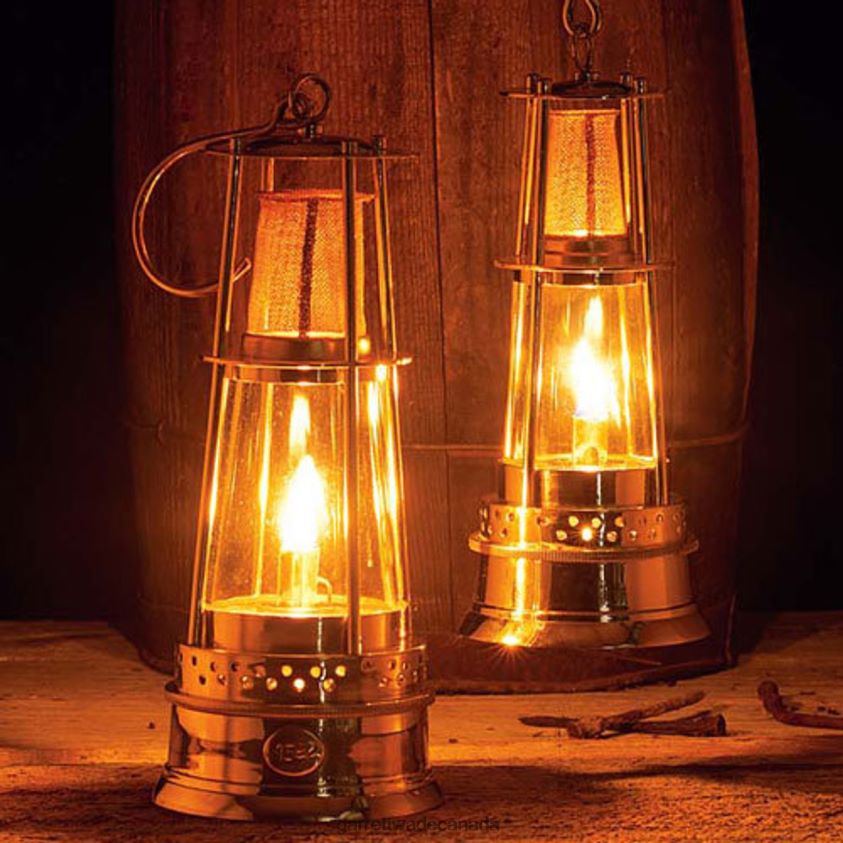 Garrett Wade Brass Miner's-Style Oil Lamps 8628N2412 Outdoor