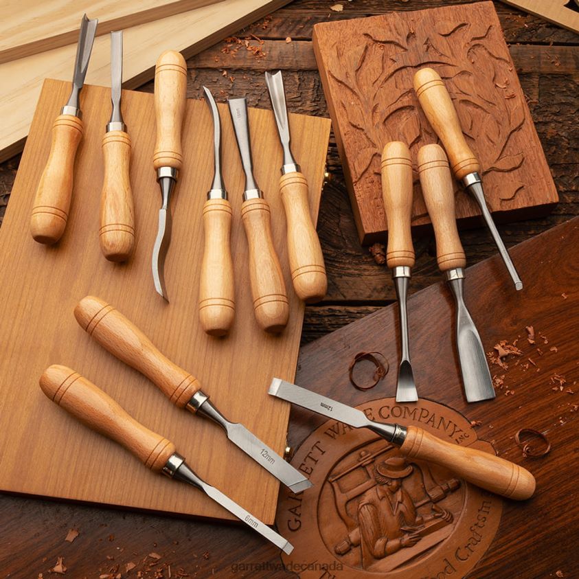 Garrett Wade Set of 12 Woodcarving Chisels 8628N2677 Woodworking