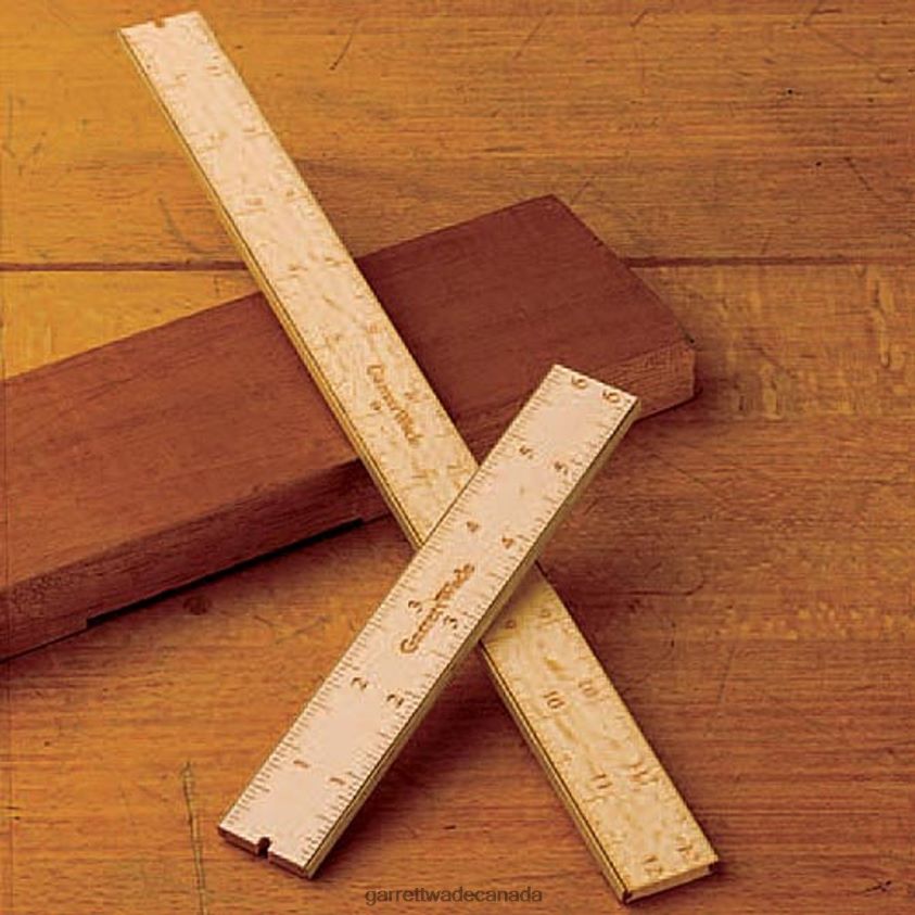Garrett Wade Brass-Bound Wood Rules 8628N2660 Woodworking