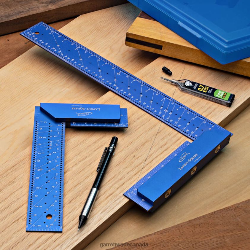 Garrett Wade CNC Machined Precision Layout Squares - 7 & 12 inches 8628N2654 Woodworking