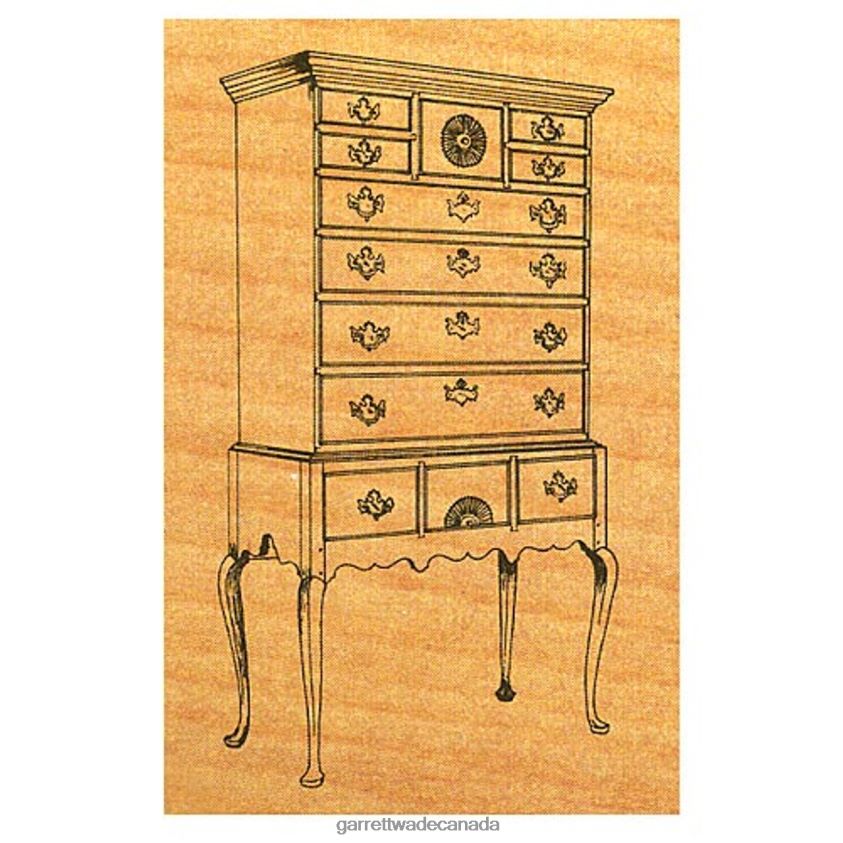 Garrett Wade Queen Ann Highboy - Stock #25 8628N2706 Woodworking