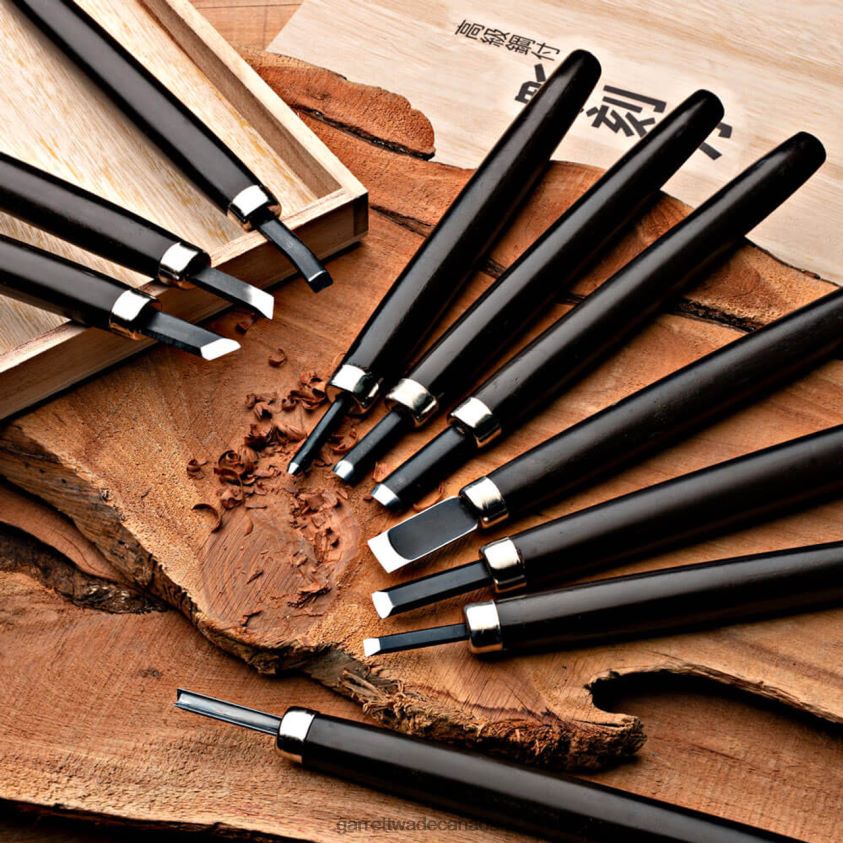 Garrett Wade 10-Piece Wooden Carving Set 8628N2643 Woodworking