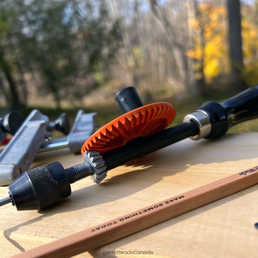 Garrett Wade Traditional Hand Drill and 50 Piece Bit Set 8628N2474 Workshop