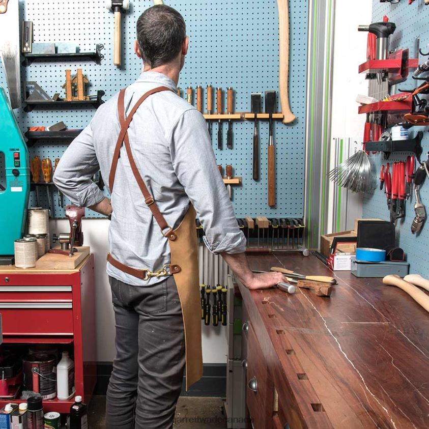 Garrett Wade Full Suede Shop Apron 8628N2520 Workshop