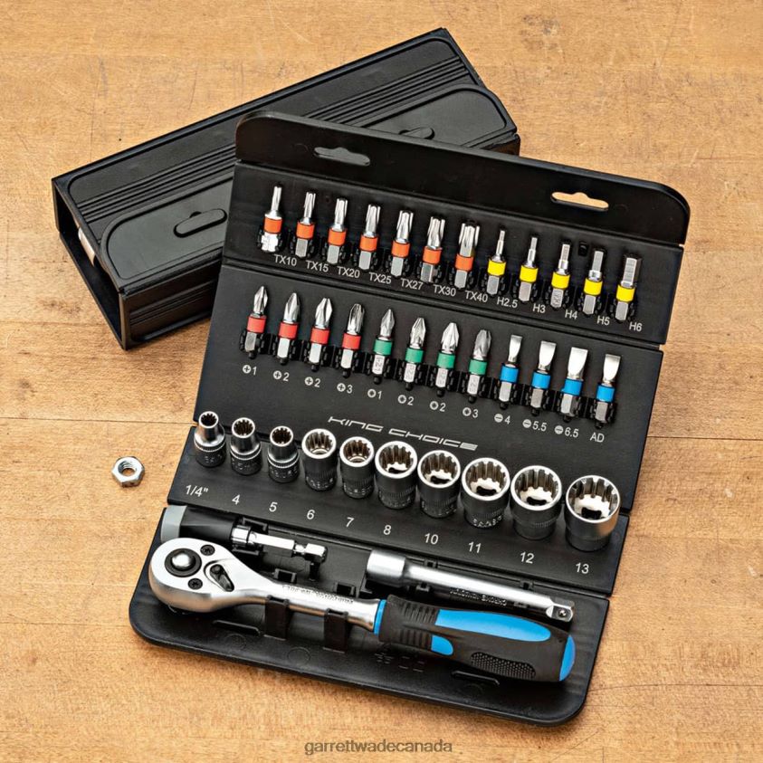 Garrett Wade 37-Piece Socket Driver & Multi Bit Set 8628N2442 Workshop