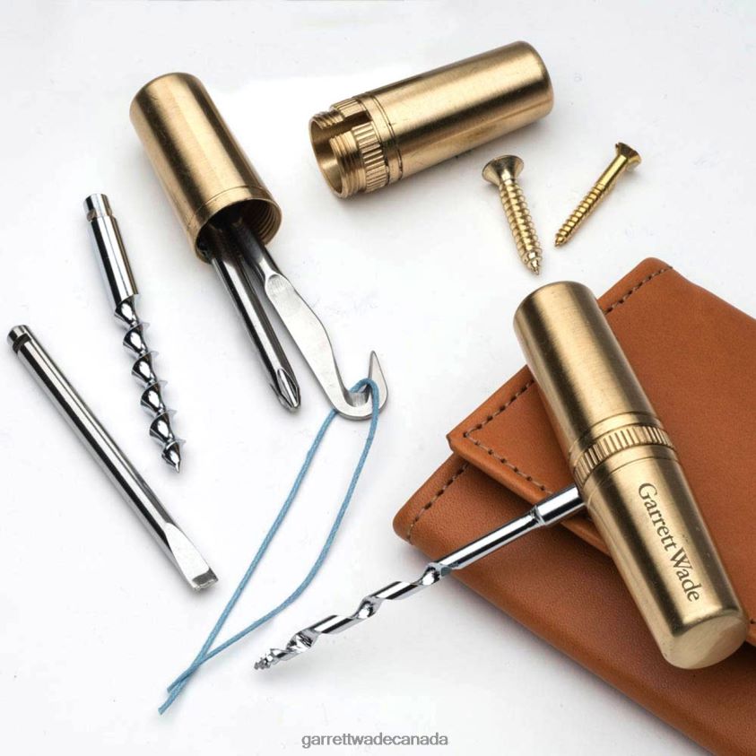 Garrett Wade Beautiful Brass Capsule Multi-Tools 8628N2435 Workshop