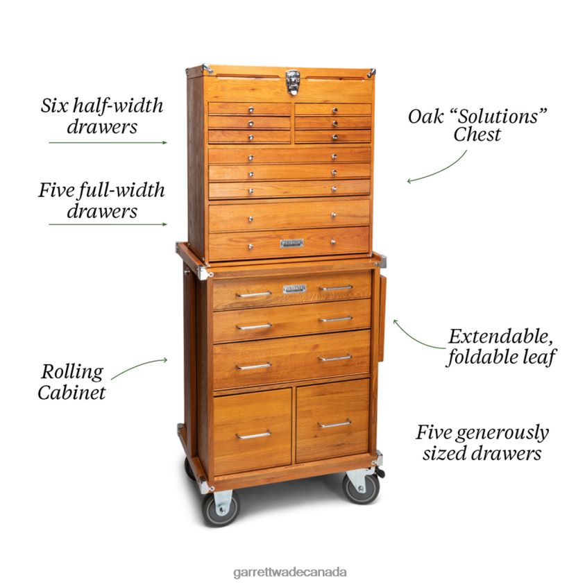 Garrett Wade Gerstner International Matched Pair of Oak Storage Chests 8628N2449 Workshop